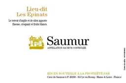 Cave de Saumur Saumur Blanc Lieu-dit Les Epinats