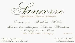 Celestin Blondeau Sancerre Cuvee des Moulins Bales
