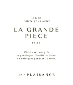 Chateau de Plaisance Anjou La Grande Piece Blanc