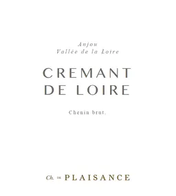 Chateau de Plaisance Cremant de Loire Brut Nature
