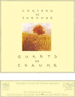 Chateau de Suronde Quarts de Chaume