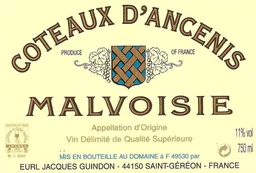 Domaine de la Pleiade Coteaux d'Ancenis Malvoisie