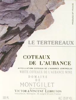 Domaine de Montgilet Coteaux de l'Aubance Le Tertereaux
