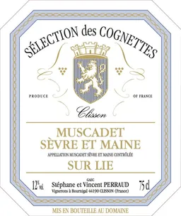 Domaine des Cognettes Muscadet Sevre et Maine Clisson Cru Sur Lie Selection des Cognettes