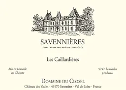 Domaine du Closel Les Caillardieres Savennieres