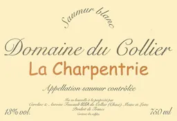 Domaine du Collier Saumur La Charpenterie Blanc