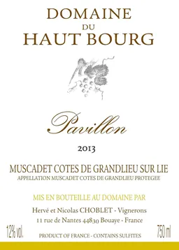 Muscadet Cotes de Grandlieu Pavillion