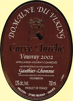Vouvray Cuvee Aurelie