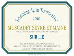 Domaine Gadais Pere & Fils Muscadet Sevre et Maine Domaine de la Tourmaline Sur Lie