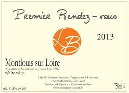 Domaine Jousset Montlouis Premier Rendez-Vous Sec