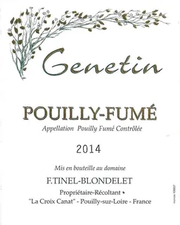 Domaine Tinel - Blondelet Pouilly-Fume Genetin