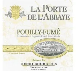 Henri Bourgeois Pouilly Fume La Porte De L'Abbaye