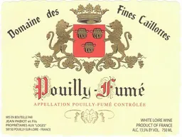 Jean Pabiot Fines Caillottes Pouilly Fume