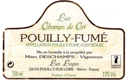 Marc Deschamps Les Champs de Cri Pouilly-Fume
