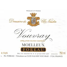 Philippe Foreau Vouvray Moelleux Clos Naudin