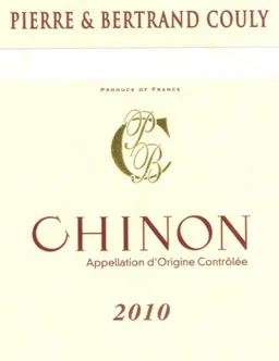 Pierre and Bertrand Couly Chinon Rouge