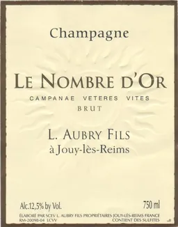 Le Nombre d'Or Campanae Veteres Vites Brut