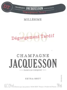 Degorgement Tardif Brut Millesime
