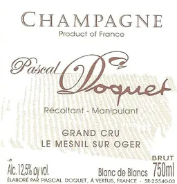 Blanc de Blancs Le Mesnil Sur Oger Brut Grand Cru
