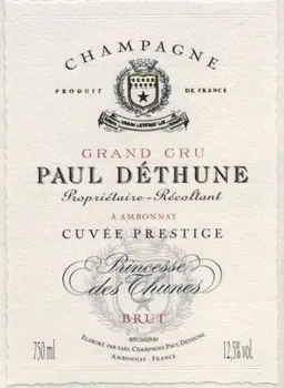 Princesse des Thunes Cuvee Prestige Grand Cru