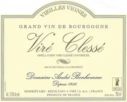 Andre Bonhomme Vire-Clesse Vieilles Vignes