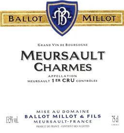 Meursault Charmes Premier Cru