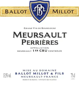 Ballot-Millot Meursault Perrieres Premier Cru