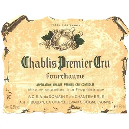 Chablis Fourchaume Premier Cru