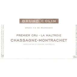 Bruno Colin Chassagne-Montrachet Maltroie Premier Cru