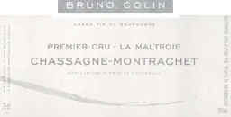 Bruno Colin Chassagne-Montrachet Maltroie Premier Cru Rouge