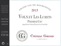 Camille Giroud Volnay Les Lurets Premier Cru