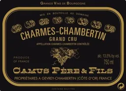 Camus Pere & Fils Charmes-Chambertin Grand Cru