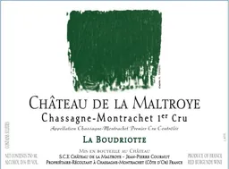 Chateau de la Maltroye Chassagne-Montrachet La Boudriotte Premier Cru Rouge