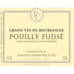 Christophe Cordier Pouilly-Fuisse