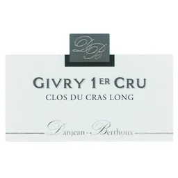 Danjean-Berthoux Givry Clos du Cras Long Premier Cru Rouge