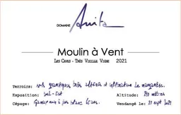 Domaine Anita Moulin-a-Vent Les Caves Tres Vieille Vigne
