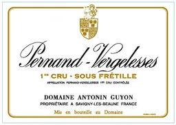 Domaine Antonin Guyon Pernand Vergelesses Sous Fretille Premier Cru
