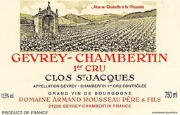 Gevrey-Chambertin Clos St. Jacques Premier Cru