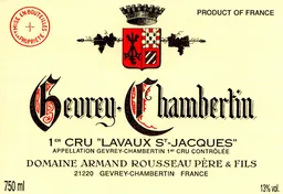 Gevrey-Chambertin Lavaux St. Jacques Premier Cru