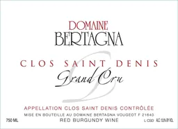 Domaine Bertagna Clos St. Denis Grand Cru