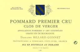 Domaine Billard-Gonnet Pommard Clos de Verger Premier Cru