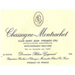 Chassagne-Montrachet Clos St. Jean Premier Cru
