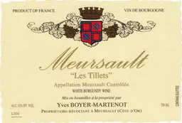 Meursault Les Tillets