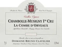 Domaine Bruno Clavelier Chambolle-Musigny La Combe d'Orveaux Vieilles Vignes Premier Cru