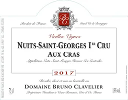 Domaine Bruno Clavelier Nuits-St-Georges Aux Cras Vieilles Vignes Premier Cru