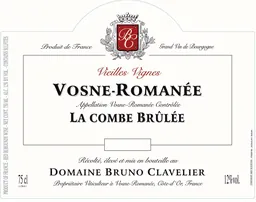 Domaine Bruno Clavelier Vosne-Romanee La Combe Brulee Vieilles Vignes