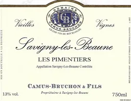 Domaine Camus-Bruchon Savigny-les-Beaune Les Pimentiers Vieilles Vignes