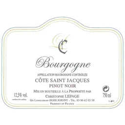 Bourgogne Rouge Cote Saint Jacques