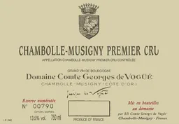 Domaine Comte Georges de Vogue Chambolle Musigny Premier Cru