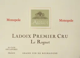 Domaine d'Ardhuy Ladoix Le Rognet Premier Cru Blanc